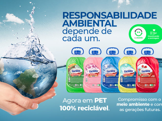 Novas embalagens PET 100% recicláveis.