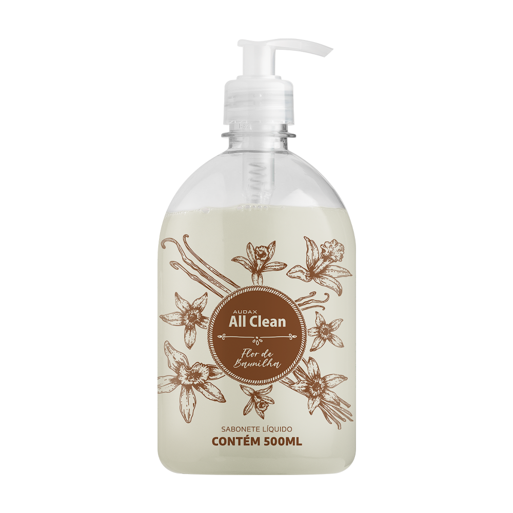 all clean sabonete líquido flor de baunilha 500 all clean sabonete líquido flor de baunilha 500
